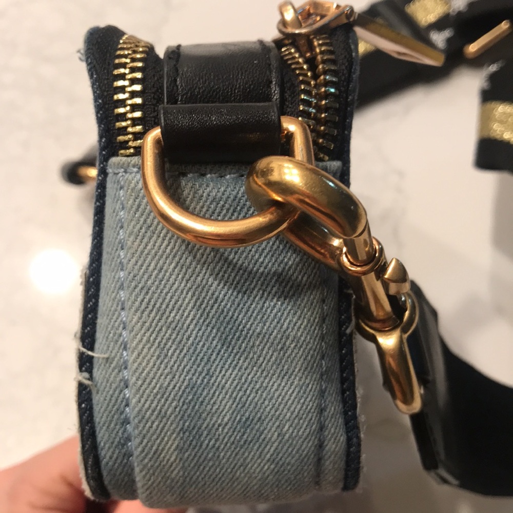 Marc Jacobs denim patch snapshot crossbody bag - Picture 9 of 11